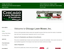Tablet Screenshot of chicagolawnmower.com